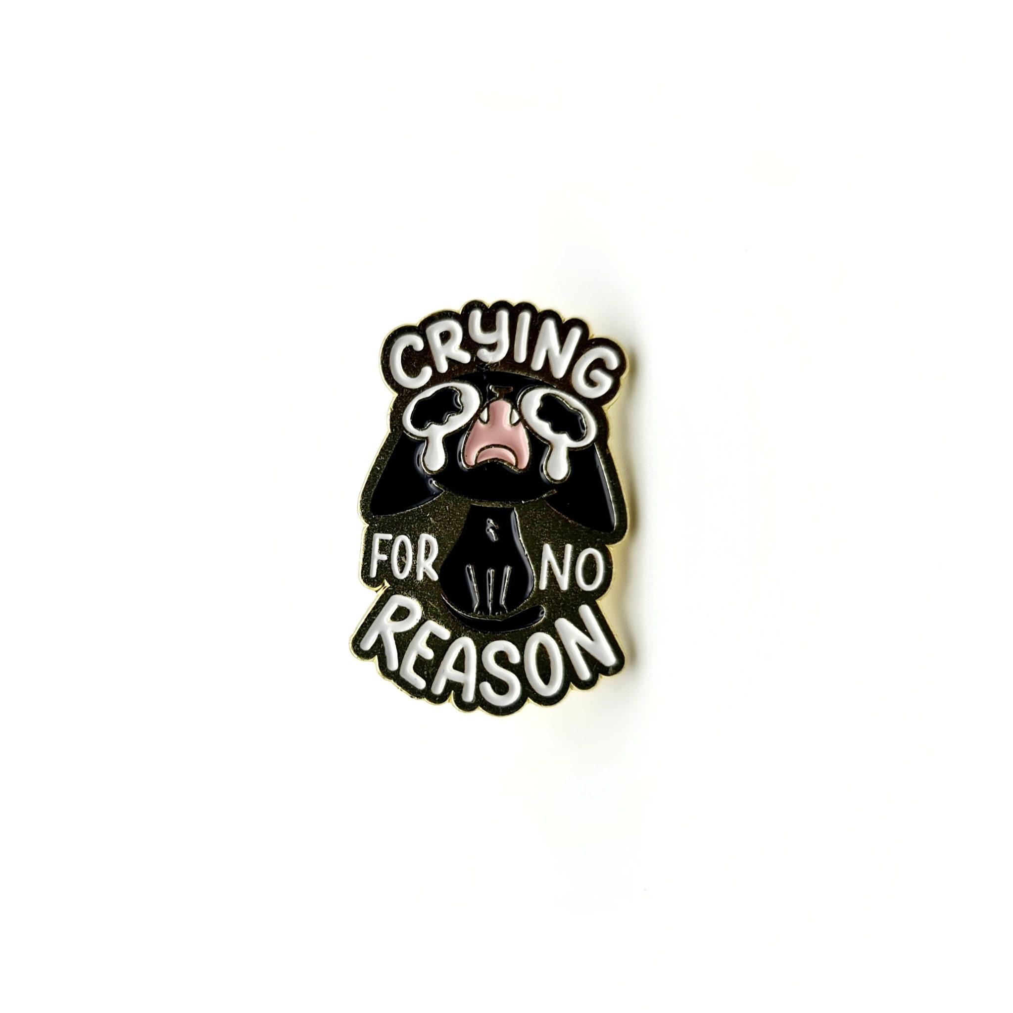 Cats Memes Chonky sad cat screaming mood pin icon in a backpack for man  woman metal brooch fashion funny badge lapel necklace decoration