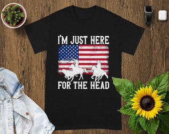 Team Roping T-Shirt: Western Rodeo Cowboy Graphic Tee
