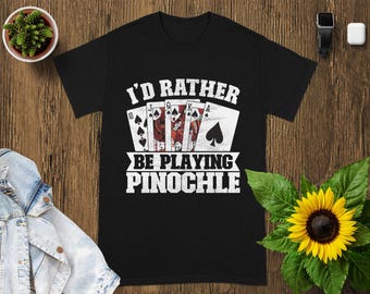 Funny Pinochle Card Game T-Shirt, Card Player Gift
