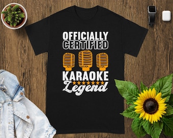 Karaoke T-Shirt Fun Singing Graphic Tee Music Lovers Gift Unisex Casual Wear