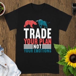 Stock Trading Graphic T-Shirt Unique Trader Gift, Financial Market Tee, Investor Apparel