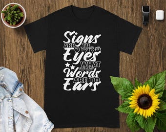 ASL Sign Language T-Shirt, Deaf Pride Equality Tee