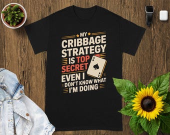 Lustiges Cribbage Spieler T-Shirt: Unisex Kartenspiel T-Shirt