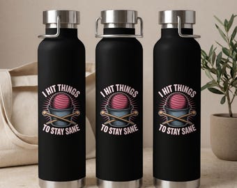 Cardio Drumming Copper Vacuum Insulated Bottle 22oz Stainless Steel Fitness Water Flask Workout Gift Drinkware