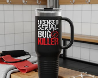 Tazza termica da viaggio per disinfestazione, 1,2 litri, in acciaio inossidabile, con cannuccia, ideale come regalo per chi è al lavoro.