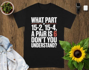 Funny Cribbage T-Shirt: Retro Card Game Tee, Cribbage Lover Gift