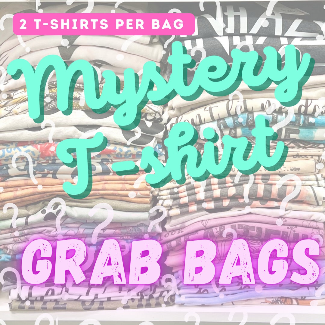 Mystery Shirt Grab Bag, Surprise Tee, Trendy T Shirts, Graphic Tee Grab