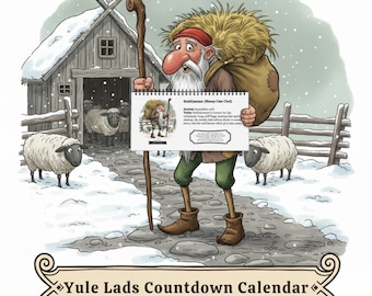 Icelandic Yule Lads Card Set A6 (15 Cards) Icelandic Santa Clauses