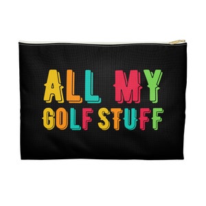 Golf Accessory Pouch, Golf Lover Gift, Sports Bag, Golf Gift Bag, Golfer Organizer, Golf Equipment Case, Golf Tournament Favors