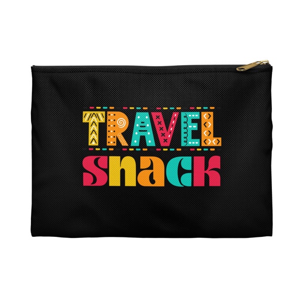 Travel snack flat Accessory Pouch travel bag for snacks airplane snacks bag road trip snacks pouch Keep Your Snacks Organized and Fresh.