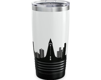 Reykjavik Skyline Tumbler: Iceland Stainless Steel Travel Mug