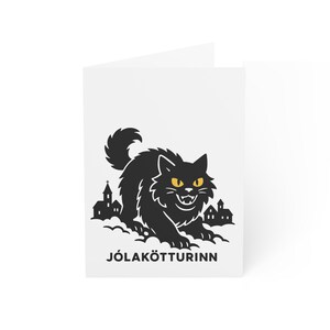 Kerstkaarten Yule Cat: kerstcadeau kattenliefhebber