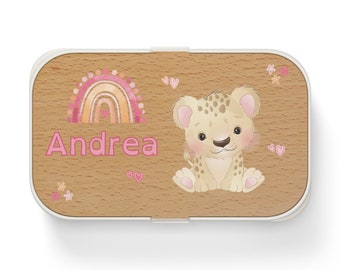 Kinder Lunchbox Personalisierte Bento Box Schule Lunchbox Custom Lunchbox Custom Name Lunchbox für Kinder Niedliche Tier Lunchbox Kindergarten Box