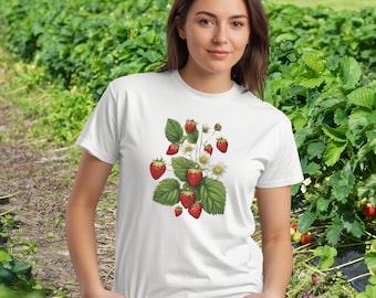 Strawberry shirt Sweet Pickin's Strawberry Delight T-Shirt Strawberry festival shirt strawberry picking tee wild berries tshirt Berry shirt