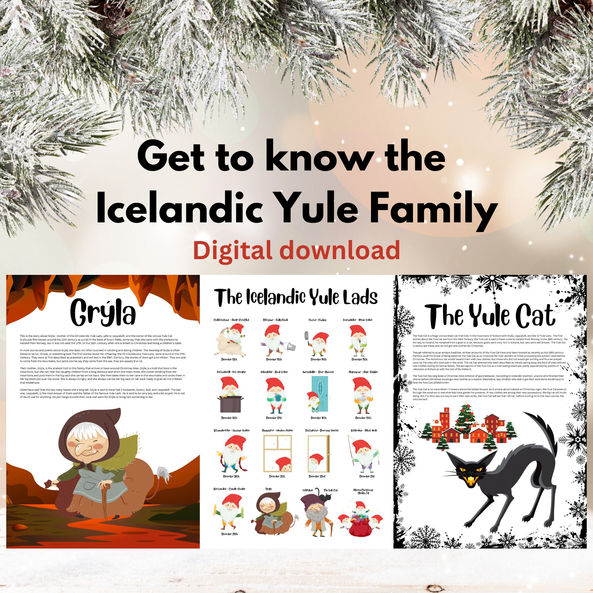 The Story of the Yule Lads Gryla and the Yule Cat Icelandic Yule