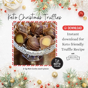 Keto Christmas Truffle Recipe: Sugar-Free Keto Candy (PDF Download)