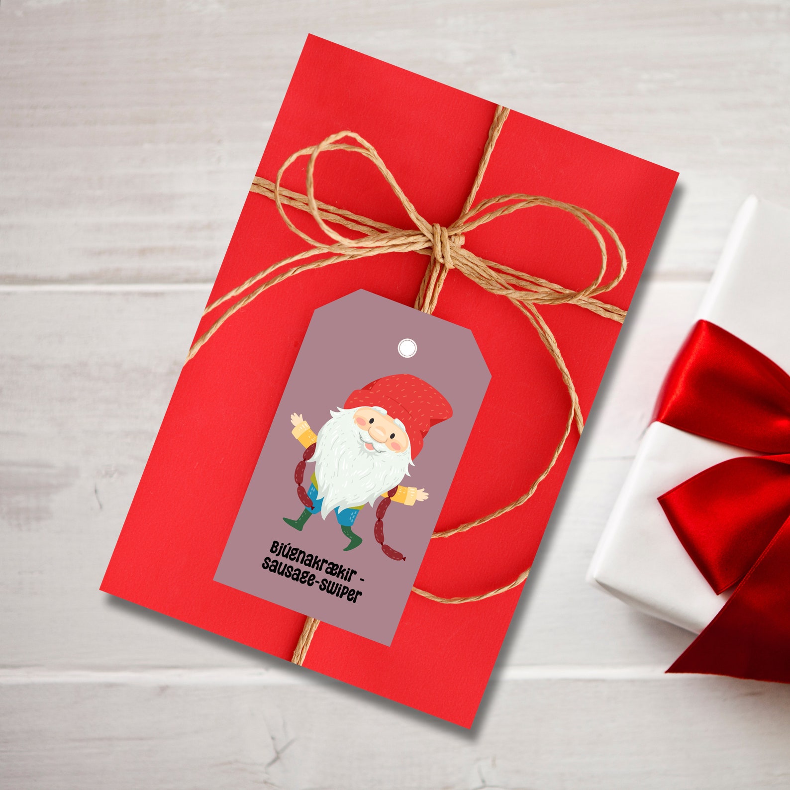 Printable Christmas Tags Pdf Yule Lads Yule Cat and Family - Etsy