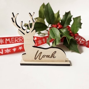 Christmas reindeer table decoration | custom reindeer home decor | personalized reindeer | new year reindeer | Christmas table decorations