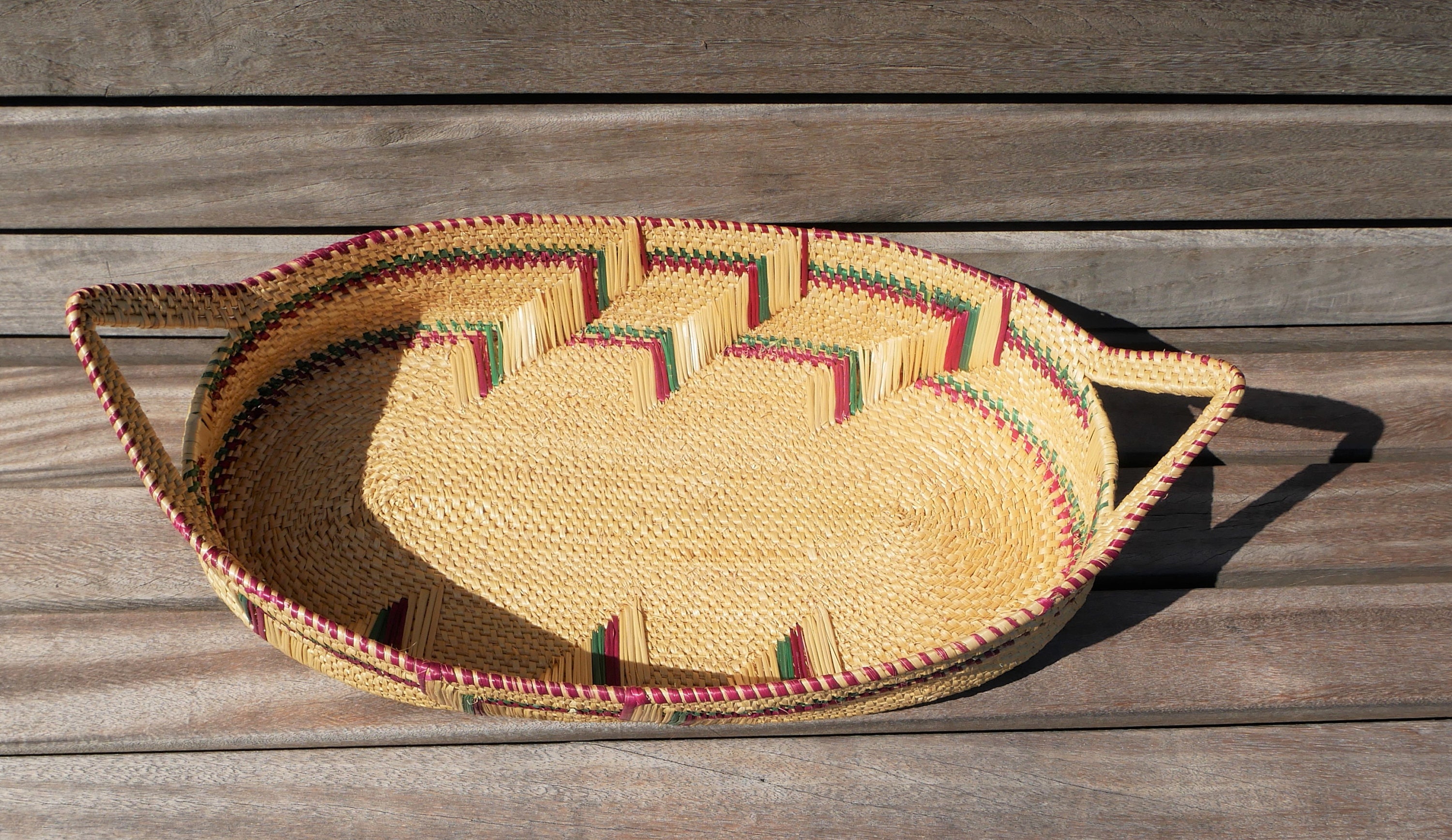 Handwoven Large Oval Woven Soe Tray Handmade Bolga Wall Etsy UK
