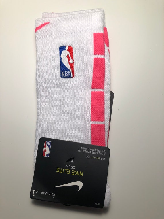 Nike Basketball Dri-fit NBA Crew Socks Pink Adult - Etsy
