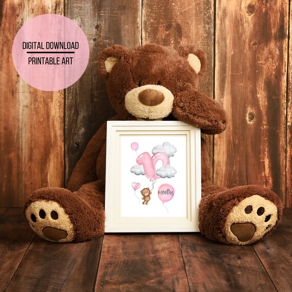 Wall Art Nursery Baby Milestone Newborn Baby Wall Art Etsy