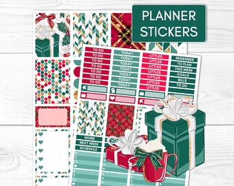 Christmas Deco Printable Planner Stickers | Digital Stickers for Planner Girls and Erin Condren Lifeplanner