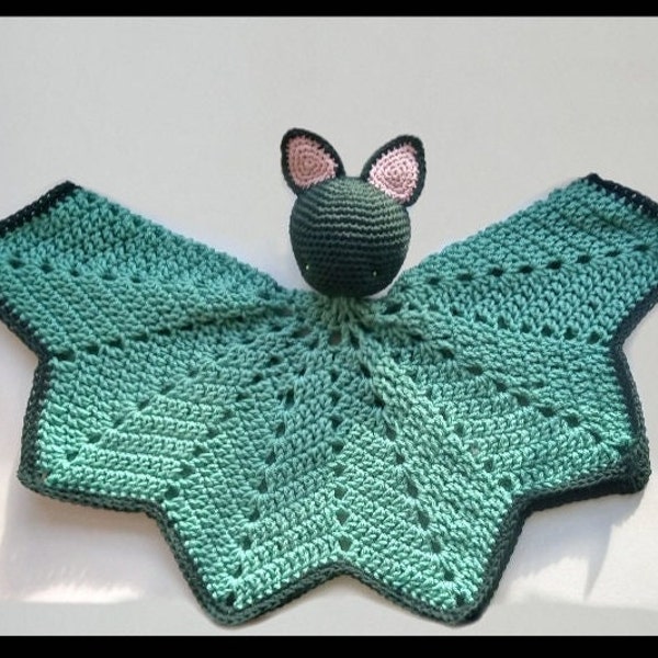 Unisex baby bat crochet comforter pdf pattern