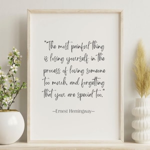 Ernest Hemingway Quote Digital Download
