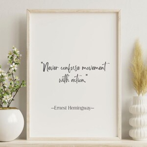 Ernest Hemingway Quote Digital Download