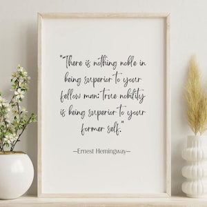 Ernest Hemingway Quote Digital Download
