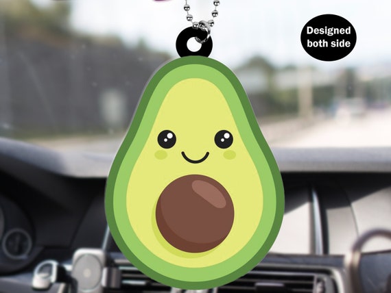 Süße Avocado Meme Auto Rückspiegel Ornament, Lustige Avocado Auto