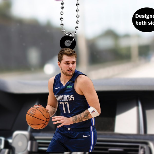 Luka Doncic Car Rear View Mirror Ornament, Luka Doncic meme Car Hanger, Cool  Luka Doncic Car Rear View Mirror Accessories Gift