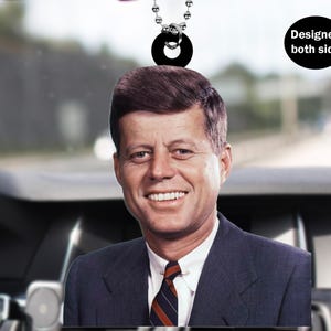 Ozdoba na lusterko wsteczne samochodu Johna F. Kennedy&#39;ego, Do cholery, wisząca ozdoba samochodowa, akcesoria do lusterek wstecznych samochodu