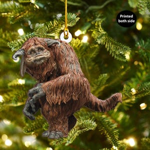 Labyrinth Ludo Double Sided Wood Ornament, Christmas Tree Decor Wood Ornament Gift, Funny Christmas Tree Decor Gift