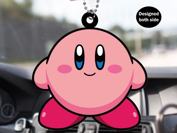 Kirby Auto Rückspiegel Ornament, Lustiges Kirby Meme Auto Hängendes Ornament,  Meme Auto Rückspiegel Zubehör Geschenkidee, Lustiges Meme Geschenk - .de