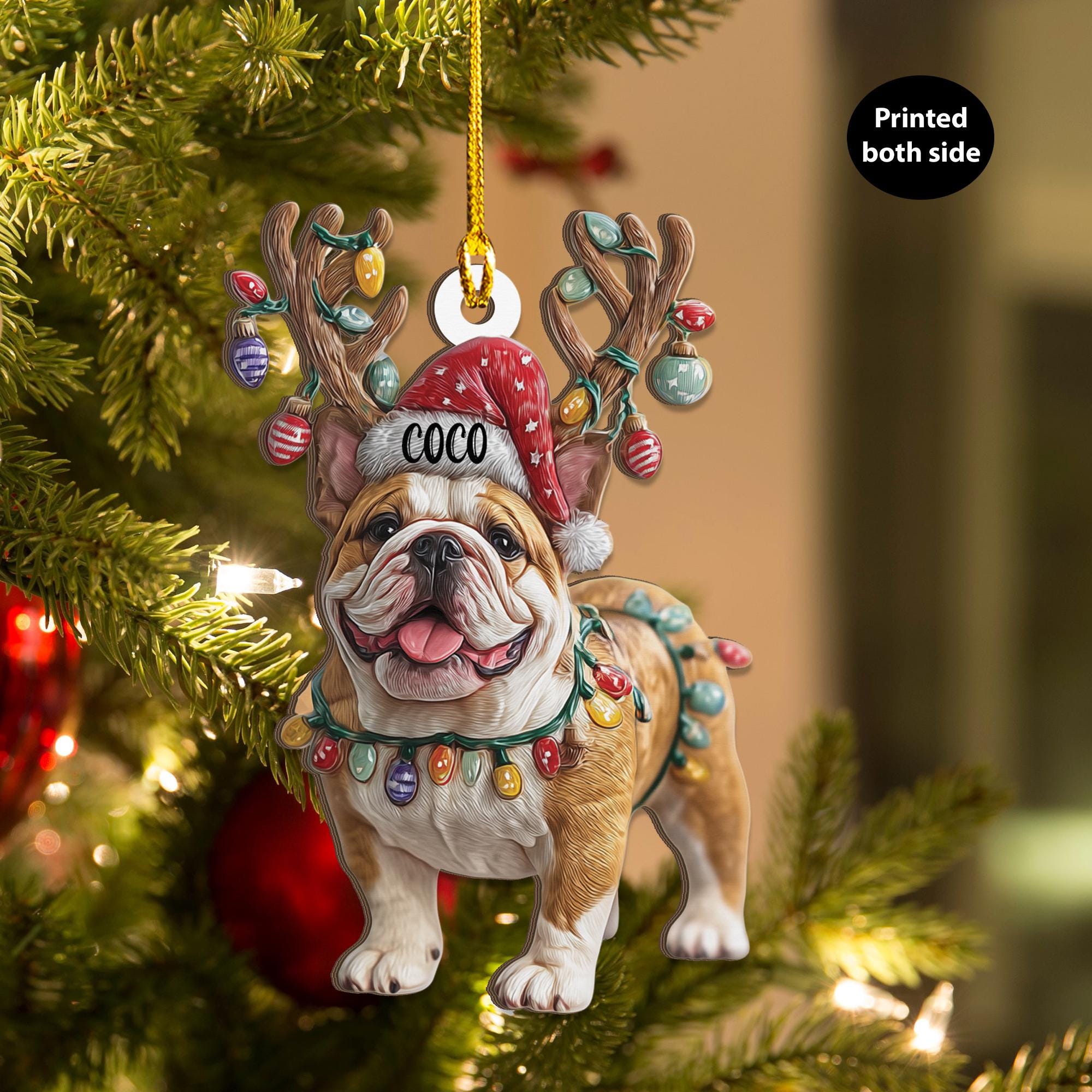 Bulldog Ornament - Etsy Canada
