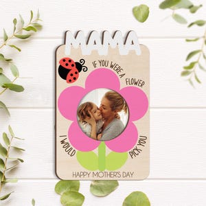Custom Mother&#39;s Day Gift Wooden Photo Frame , Personalised Mothers Day Gift, First Mother&#39;s Day as My Mummy, Nanny, Grandma, Mum Photo Frame