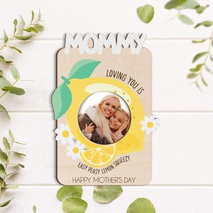Mothers Day Gift Wooden Photo Frame, Personalised Mothers Day Gift, 1st First Mother&#39;s Day as My Mummy, Nanny Photo Frame