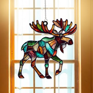 Eland acryl suncatcher raam hangend ornament, suncatcher ornament cadeau, coole suncather windows, custom vorm suncatcher