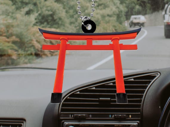 Fushimi Inari Shrine Torii Gate Car Hanging Ornament Car Rear View