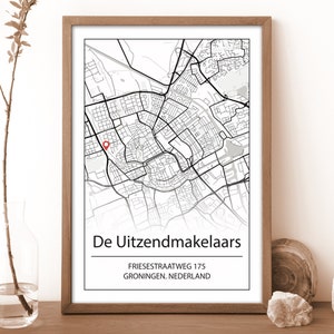 Plattegrond Poster | Gepersonaliseerde Poster | Stadskaart Print | Custom City Map Poster