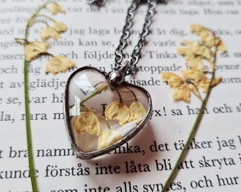 Pressed Lily of the Valley Necklace: Swedish Terrarium Jewelry