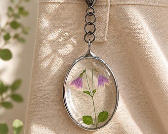 Twinflower Linnea Terrarium Keychain