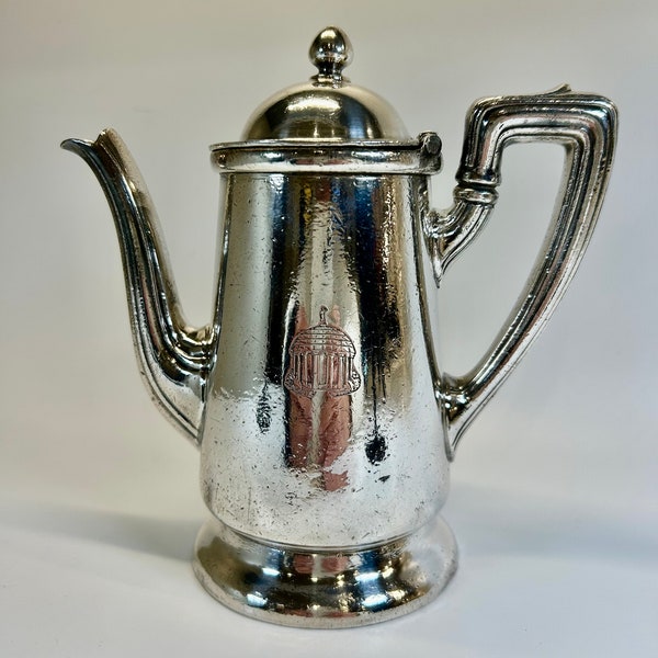 Silverplate individual coffee or tea pot from The Greenbrier in West Virginia