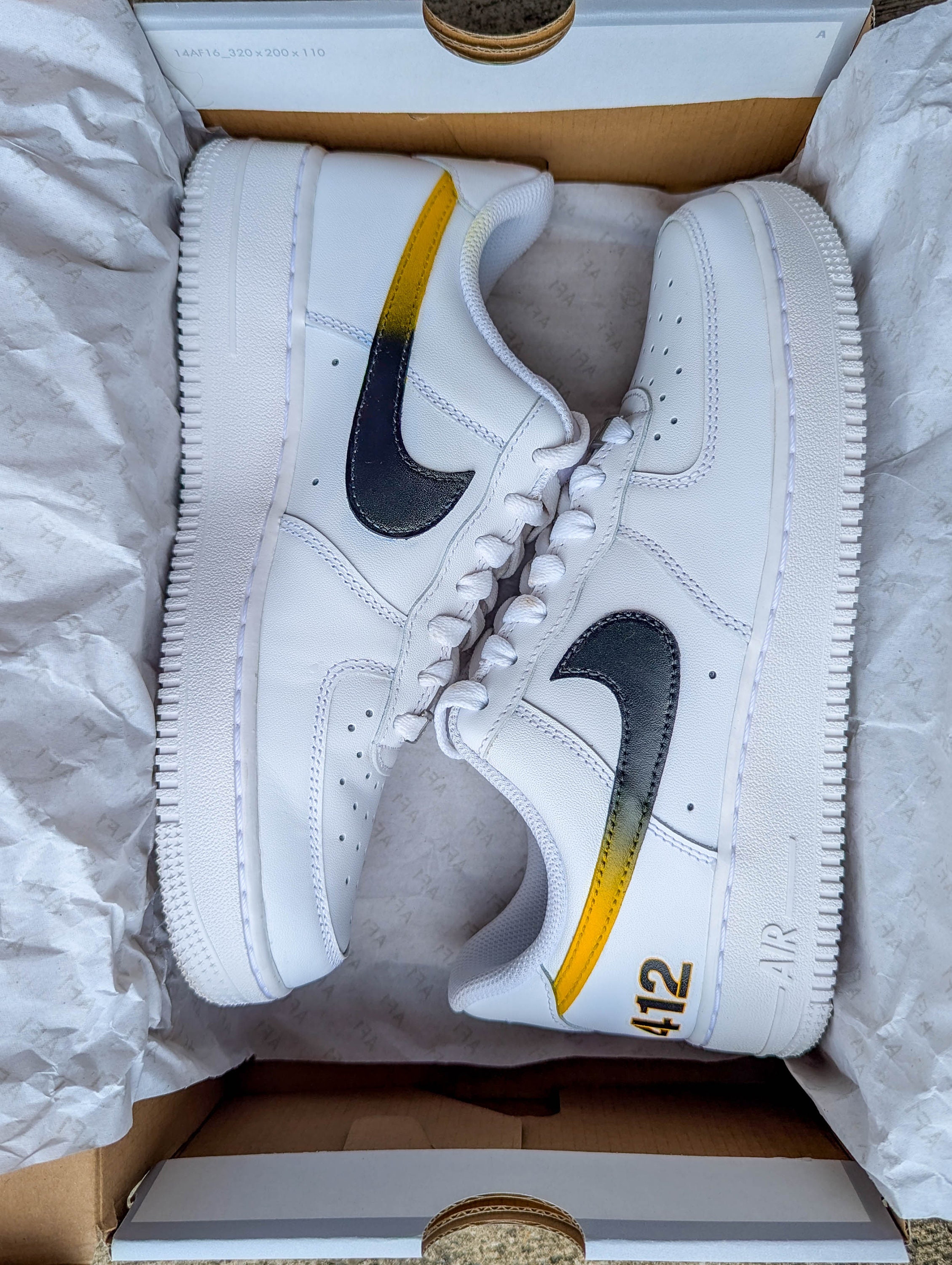 custom steelers air force 1