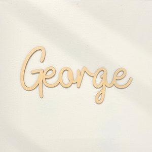 Letrero de madera personalizado con nombre, letras de pared, letrero personalizado para habitación de bebé, decoración para sala de juegos, arte de pared para dormitorio infantil, decoración para dormitorio o habitación de bebé.