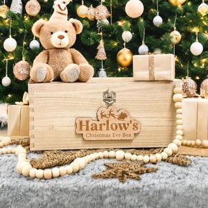 Placa de madera personalizada para Nochebuena / Letrero para caja de entrega especial con nombre / Adorno para caja navideña / Placa con nombre de diciembre