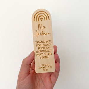 Personalised Teacher Bookmark | Teacher Gift Ideas | Thank You Teacher Keepsakes | Thoughtful End Of Term Presents | Customised Gifting