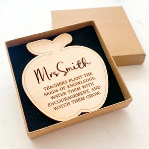 Personalised Teacher Fridge Magnet | Teacher Gift Ideas | Thank You Teacher Keepsakes | Thoughtful End Of Term Presents | Customised Gifting