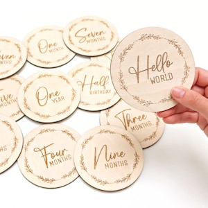 Etsy baby store milestone cards